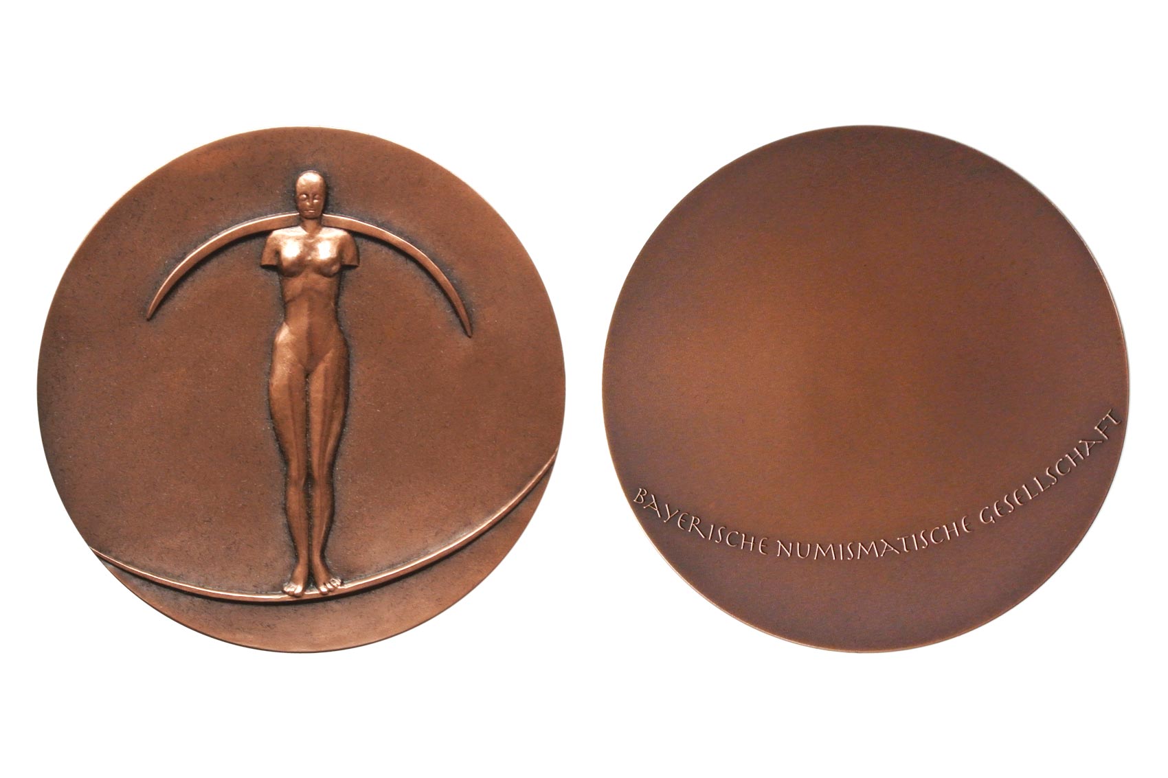 Medal Bavarian Numesmatic Society, material bronze